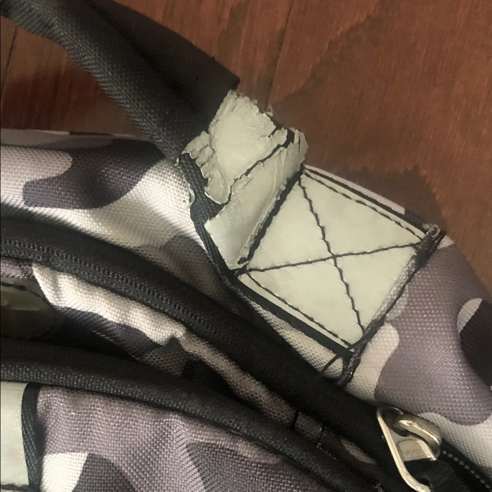 Pottery Barn Grey Black Camouflage Backpack